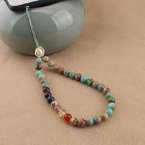 옛날전화기 빈티지 엔틱 인테리어 소품 레트로 유선 핸드폰 매는 밧줄 천연 Shoushan 돌 여성용 장식품 참, 01 Shoushan St