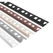 PVC L자 재료분리대(8 10 12mm) 5Color 2.4M _모서리마감 코너비드 코너몰딩 타일몰딩 L자몰딩 PVC몰딩 알루미늄몰딩 바닥마감 데코타일 타일재료분리대, 아이보리