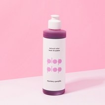 [미스터리 퍼플] 나띵프로젝트 PLOP PLOP 네추럴 컬러 버블바스 -천연물감놀이 물감놀이 입욕제, 미스터리퍼플