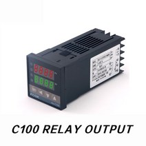 디지털 PID 온도 컨트롤러 REXC100 REX C100 출력 SSR 릴레이 조절기 KJSPT100 타입 열전대, [01] 220V, 02 C100 Relay Output_01 220V