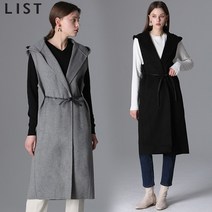 [리스트] 울 벨티드 핸드메이드 울 후드 베스트