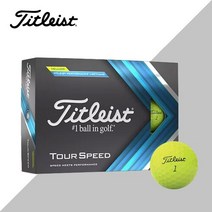 프라이스골프 SD 타이틀리스트 투어스피드 골프공 3피스 옐로우, 선택완료, 구성/화이트 1더즌(12구)