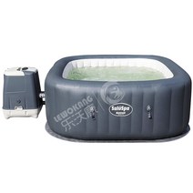 온수 욕조 에어 풀장 스파 펜션 노천탕 커플 간이온천, 180x180x71CM 스퀘어 하와이