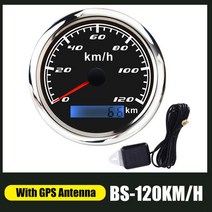 속도계 자동차 자전거 가민속도계 자전거용품 GPS 안테나 장착 주행 거리계 60 km/h 120 85mm 오토바이, 02 120km-BS