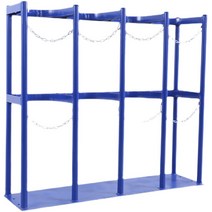 4구 가스통 LPG 산소통 거치대 알곤 탱크 탄산 보관함, 24cm 3구