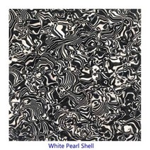 Feiman 셀룰로이드 소재 어쿠스틱 기타 용 빈 시트 Pickguard Self Adhesive 24cm x 품질 스크래치 플레이, 16 white pearl shell