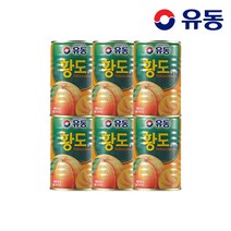 [유동] 황도 슬라이스 400g x6개, 6개