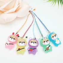 [뽀찌버디나비]LED시바견 티걸이 퍼터키퍼 골프티꽂이 골프악세사리 골프용품 버디나비, 혼합색상