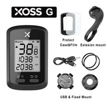 자전거 속도계 XOSSG + 컴퓨터 무선 GPS 블루투스 사이클 추적기 방수 로드 바이크 MTB 주행 거리계, 중국, 케이스 장착 G