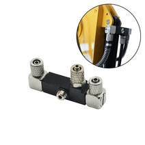 112 rc 굴삭기 불도저 자동차 부품의 유압 실린더 용 3 채널 cnc 금속 커넥터, 버킷 암용