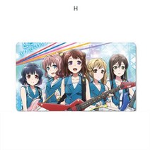 SKANDSALO 뱅 드림 BanG Dream 마우스 패드 장패드 22종, .개, H + 100x50x0.3CM