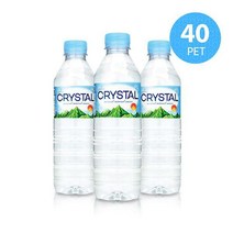 한국청정음료 크리스탈 생수 500ml 20개입 x 2개, 40개