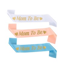 맘투비 어깨띠 베이비샤워 임신 선물 파티 축하 생일어깨띠 파티어깨띠, 맘투비어깨띠블루