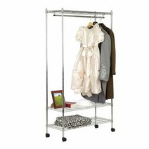 메탈 행거 옷방 자취 일자 용 이동형, 단품, 단품