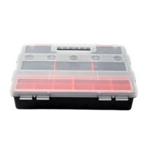 코어리빙 플라스틱 칸칸 칸막이 멀티 박스 부품 소품 수납 상자 케이스 2단 21칸 수납케이스 전자부품트레이 플라스틱수납케이스 소품케이스 칸칸수납