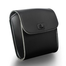 바이크리어백 Vespa-gts 300 Shadow vt750 용 가죽 오토바이 가방 방수 탱크 백 탑 케이스 도구 사이드, 01 Black