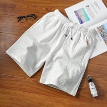 남자 린넨 반바지 밴딩 팬츠 면 데일리 여름 코디 남성