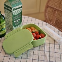 리빙오보제 런치박스 700ml 도시락통, 1개, 그린