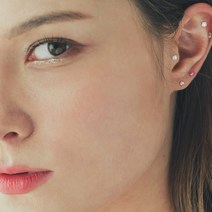 와사비네코 미미츠보 쥬얼리 귀지압패치, 크리스탈S(2.5mm), 1set