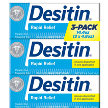 Desitin Rapid Relief Diaper Rash Cream 데스틴 래피드 릴리프 기저귀 래쉬 크림 136g 3팩