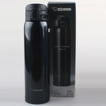 조지루시 원터치 보온보냉병 SM-SD60 600ml 초경량, BC(실키블랙 600ml)
