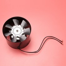 덕트팬 인라인 덕트 환풍기 4 인치 금속 파이프 배기 팬 미니 욕실 화장실 벽 Acc, 한개옵션0, 한개옵션0