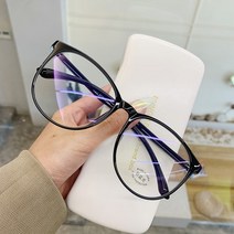 블루라이트 차단 안경 투명 컴퓨터 프레임 여성 남성 안티 블루 라이트 라운드 광학 스펙터클 시력보호