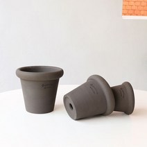 로자리안 슈가팟 에보니 14호 수제 국산토분 인테리어 화분, 단품