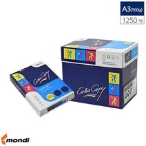 A3 컬러 레이져 전용 복사용지 백색 160g 1250매 복사/카피용지/고급용지/복사종이/프린터용