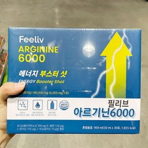아르기닌 에너지 트레이더스 부스터샷 6000mg x 30포, 단품