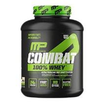 MusclePharm Combat 100 유청 근육 형성 단백질 파우더 바닐라 5 파운드 70회 제공량