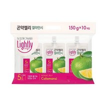 청정원 달달구리 라이틀리 곤약젤리 깔라만시 간편식 쫀득쫀득 야식 150g 10개입 어른 회사간식, 7세트