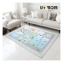 [리브맘] 알파벳도로 DTP 러그 사각 카페트(100x150cm)