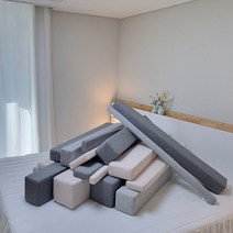 노틈 침대틈새쿠션 침대벽 틈새막이 침대사이, 180, 20X10, 그레이