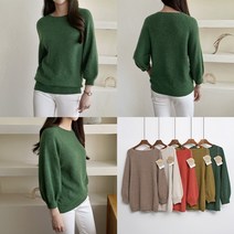 홀가먼트 알파카 울 벌룬 니트 6color