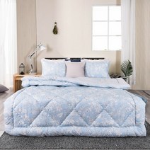 매직크린 바닐라 아사 차렵이불 퀸세트 아이보리