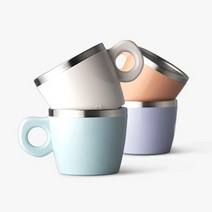 JVR 스텐 밀키 머그 2P SET, 상세설명 참조, B 화이트/블루