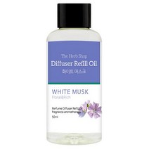 더허브샵 송풍구 차량용 디퓨저 방향제, 1개, 리필 화이트머스크