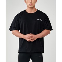 SABU 남자 오버핏 헬스 티셔츠