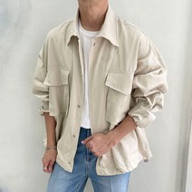라운지21 남자 오버핏 기획 숏 야상 점퍼