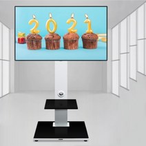 무타공 이동식tv거치대 40인치~65인치 tv스탠드 티비다리 전자칠판스탠드, 40-65인치티비스탠드/블랙