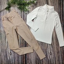 승마바지 여아용 실리콘 승마 바지 안티 필링 승마 바지 하이 웨이스트 승마 바지 키즈 타이츠, 06 Khaki_04 L