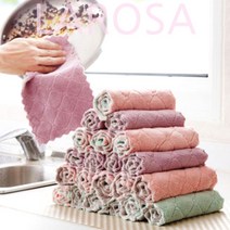 2세트(1+1) 벨벳행주 30cmx30cm 20장 요술행주 주방 완전 잘 닦이는 행주 극세사 물먹는 식당 업소 판촉물 단체선물, 1개