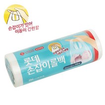 mirmall_롯데 손잡이 롤백 34cm x 42cm 200매 비닐 다용도 봉투 일회용 백 봉지 주방+★★★★★, 이상품구매해요