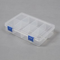 C2L 칸칸 수납 함 플라스틱 부품 케이스 8칸 부품박스 수납케이스 부품트레이 악세사리보관함 칸칸수납 전자부품트레이 낚시소품케이스