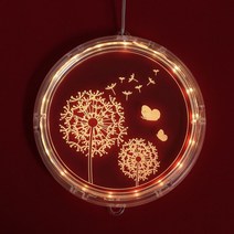 윈도우 3D 착시 LED 장식전구(민들레)행잉 윈도우조명