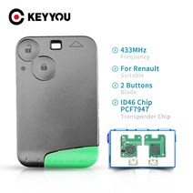 keyyou renault laguna espace 2 버튼 433mhz 자동차, 원격 키