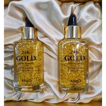 24K Gold 골드 주름개선 미백 24k앰플 에센스 2개(50ml + 50ml) WORLDFOOD