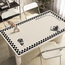 가죽 식탁매트 식탁 테이블 책상 보호필름 유리대용 가죽 방수 식탁매트, 80x135cm, F