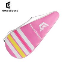 배드민턴 테니스 가방 라켓 휴대용 GreatSpeed 테니스 라켓 커버 방수 1 팩 보호 벨벳 가방 블랙 폴리에스테르 남성 여성 숄더백, 03 Pink